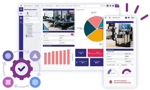 exemple de tableau de bord pour les services associés aux équip équipeipements industriels